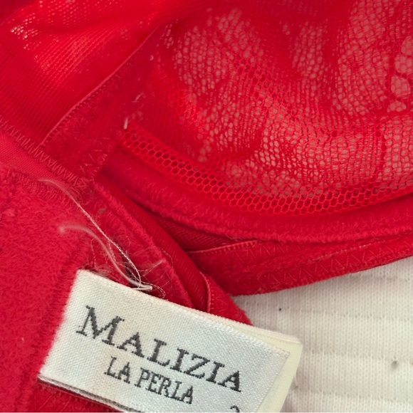 La Perla Malizia Elegant Red Lace Underwire Bra - Picture 4 of 5